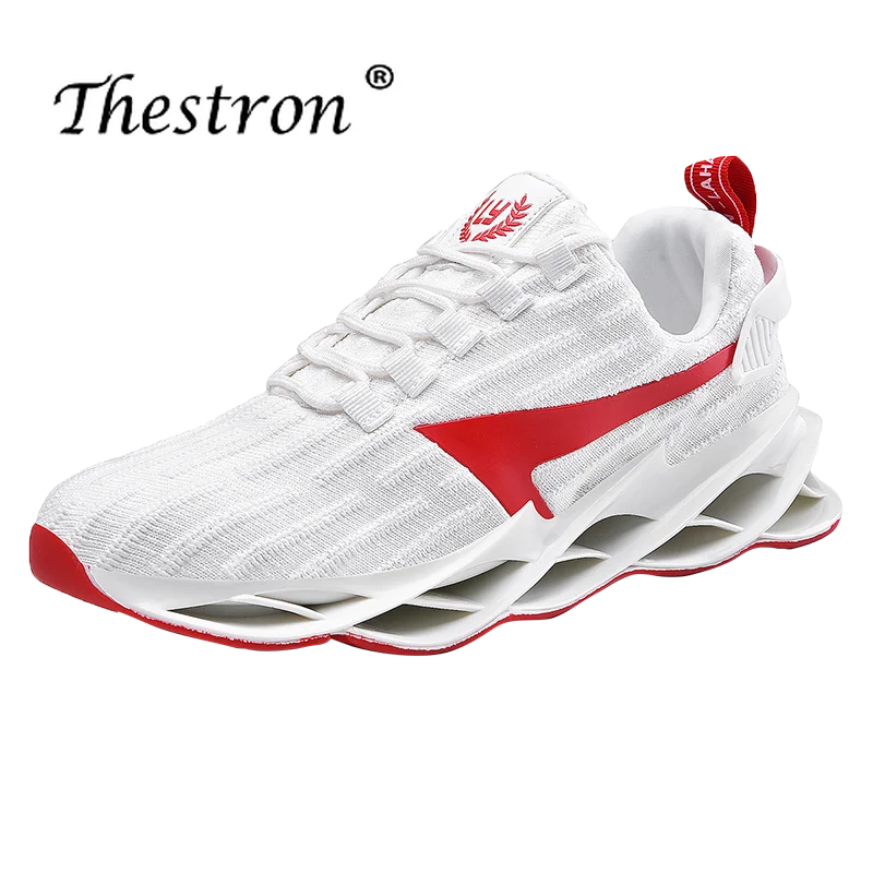 2020 New Men's Fly-knit Breathable Blade Bottom Luxury Fashion Running Shoes Men's Retro Sneakers British Fashion Sneakers 39-44