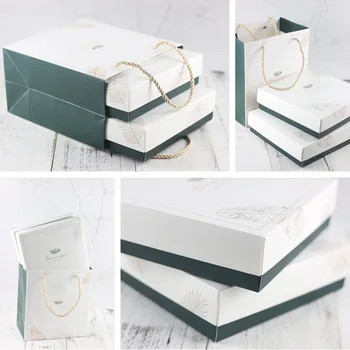 

Green plant gift box packaging подарочная коробка коробки для подарков boite dragees de mariage christmas gift box cajas de rega
