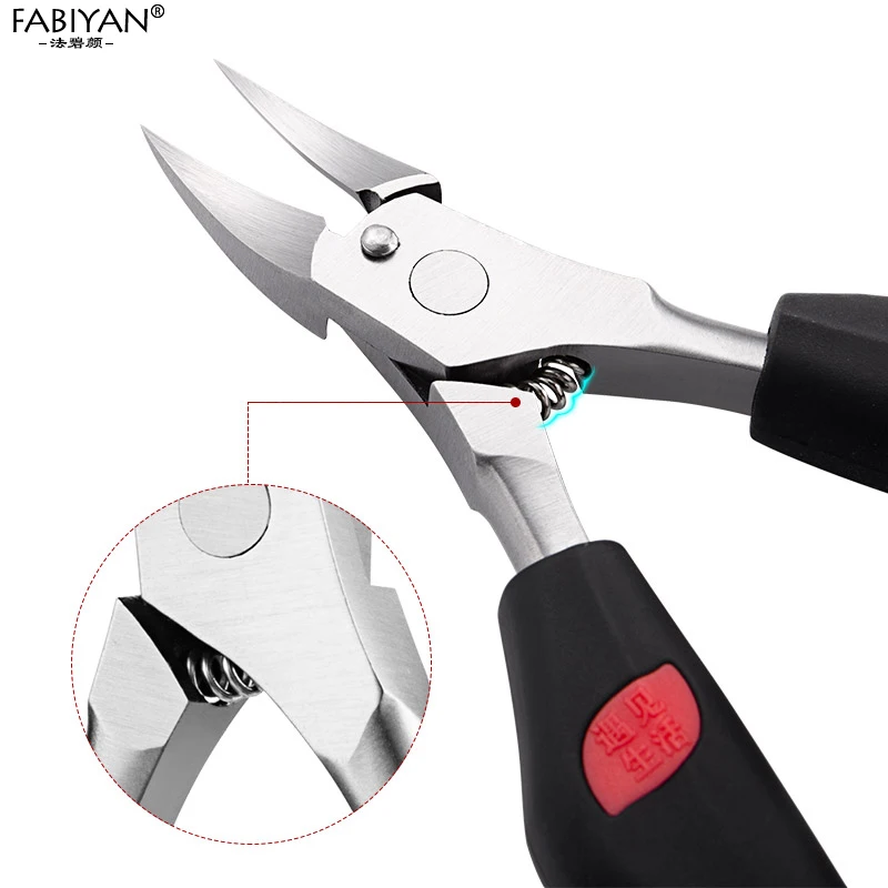 Nail Art Clipper Nipper Manicure Fingernail &Toenail Scissors Ingrown Dead Skin Plier Stainless Steel Trimming Care Tool
