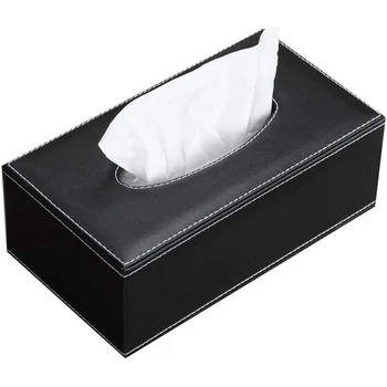 

Leather Tissue Box Cover, Face Tissue Box, Modern Napkin Storage Box, Car Towel Box, Car PU Leather Drawer, Anti Skid Car Drawer