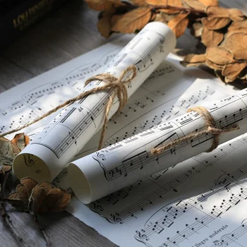 

A4 Sheet Music Paper Photography Props Items for Ring Earring Necklace Jewelry Ornaments Shooting Backdrops Photo Background