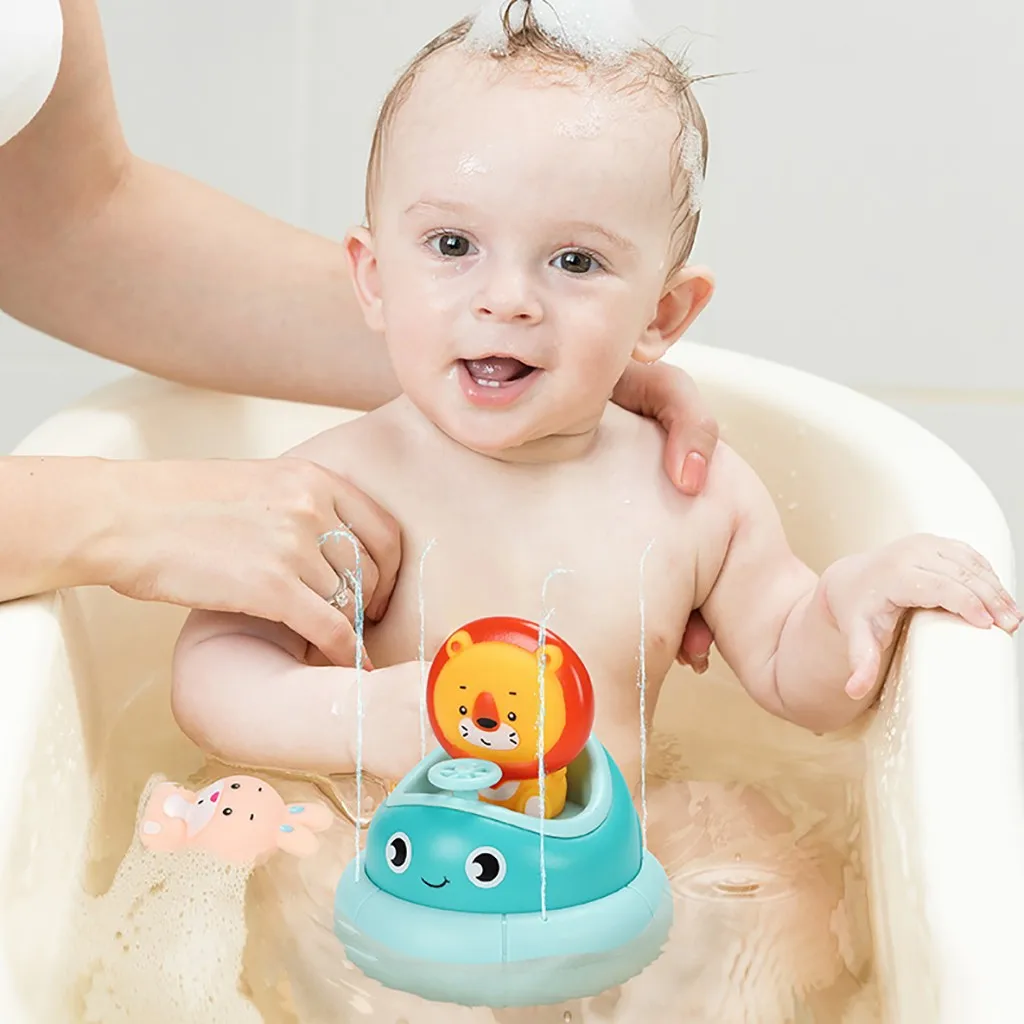 Детские Веселые водные игры Электрический распылитель воды душ игрушка для купания малыша Лето слив ванны Бассейн Ванная комната развивающие игрушки
