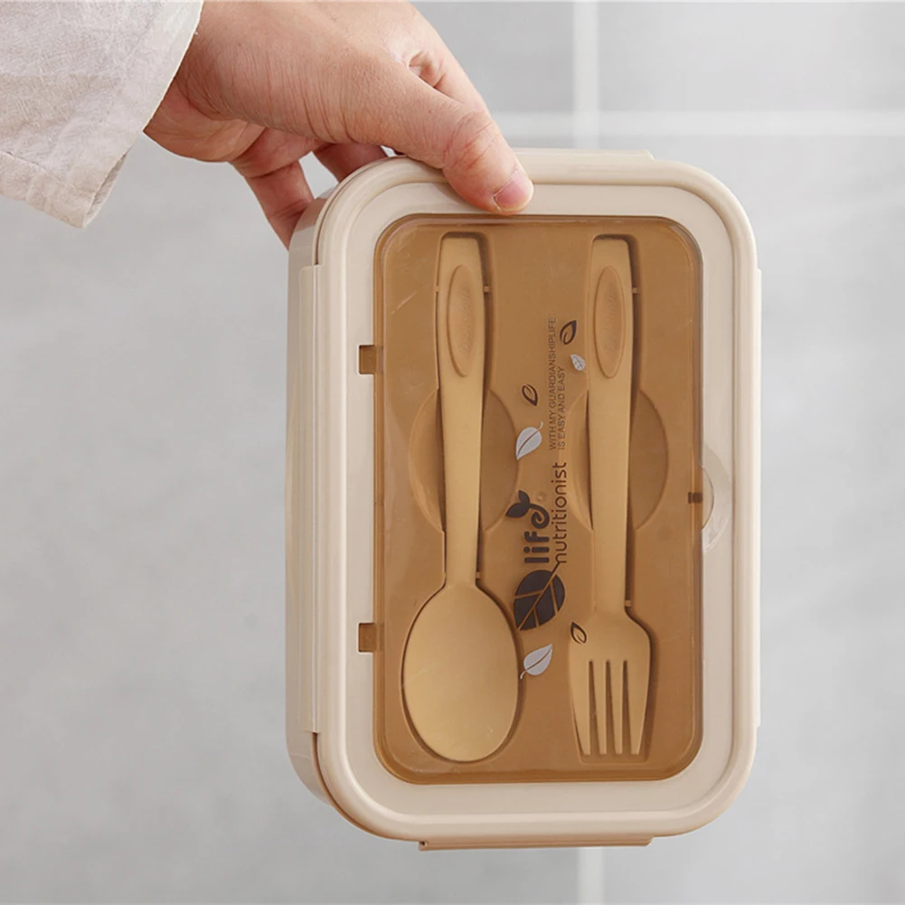 Bento Ланч-бокс с защитой от листьев, для взрослых и детей, дизайн сетки, контейнер для хранения продуктов, чехол, кухонная коробка для посуды