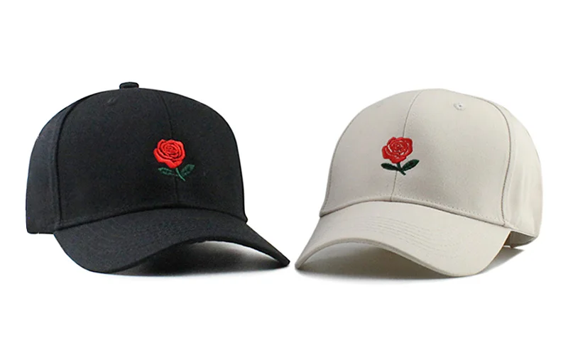 new cotton baseball cap chrysanthemum pattern caps men women Rose embroidery cap outdoor adjustable sports hat EXO GD pmo cap