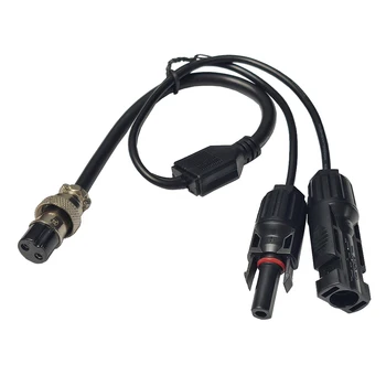 

JKM Solar connection socket to GX-16 2-core aircraft female connector for solar panel cable charging