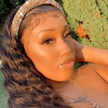 

Baroque Full Crystal Beaded Hair Bands For Women Handmade Hair Shiny Padded Diamond Headband Hair Hoop Fashion Hair Accessories