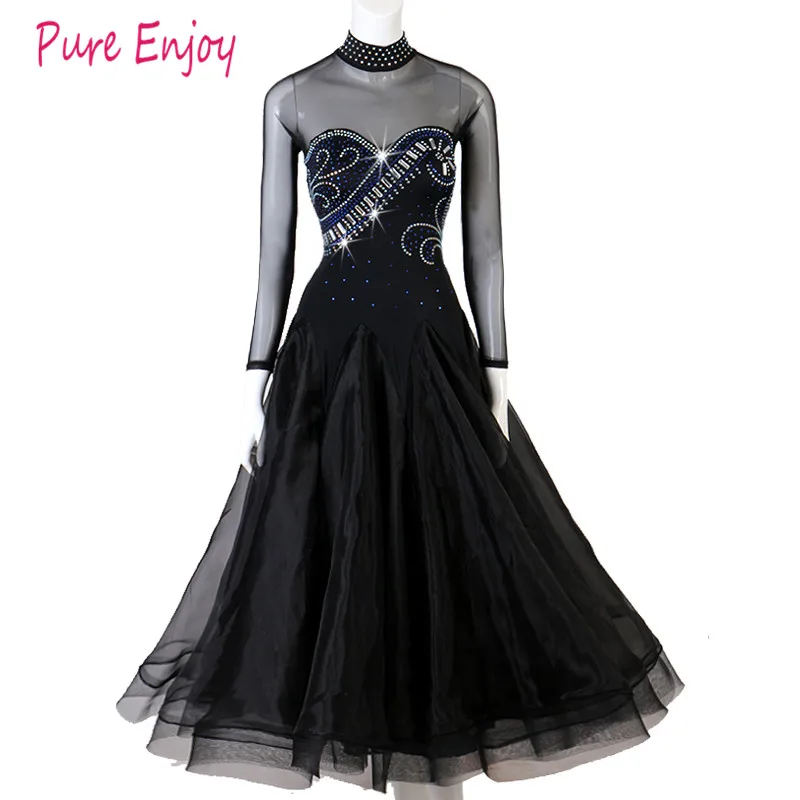 Ballroom Dance Competition Dwaltz dance dress ballroom dress standard dance wear women Advanced diamond dance costumes