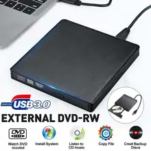 Внешний USB 3,0 DVD привод Оптический привод CD ROM плеер CD-RW записывающее устройство для ноутбука Windows PC