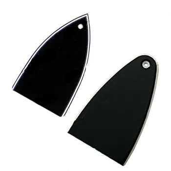 

2Pcs/lot Black Plastic 1 hole Truss Rod Cover Plate For Bass electric Guitar accessories Parts