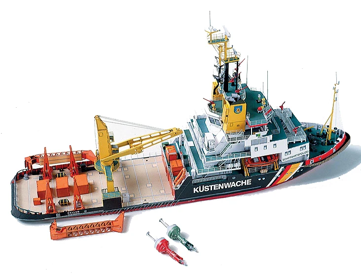 1:250 Scale Mellum Pollution Control Vessel DIY Handcraft PAPER MODEL KIT Handmade Toy Puzzles