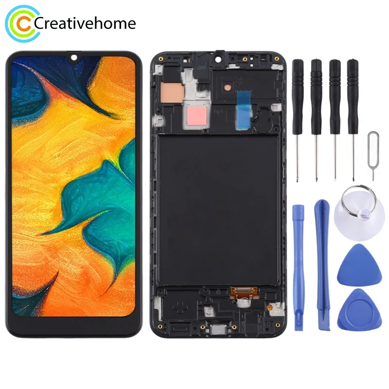 Сменный экран TFT для Samsung Galaxy A30/A30s жк-экран и дигитайзер в сборе с рамкой замены