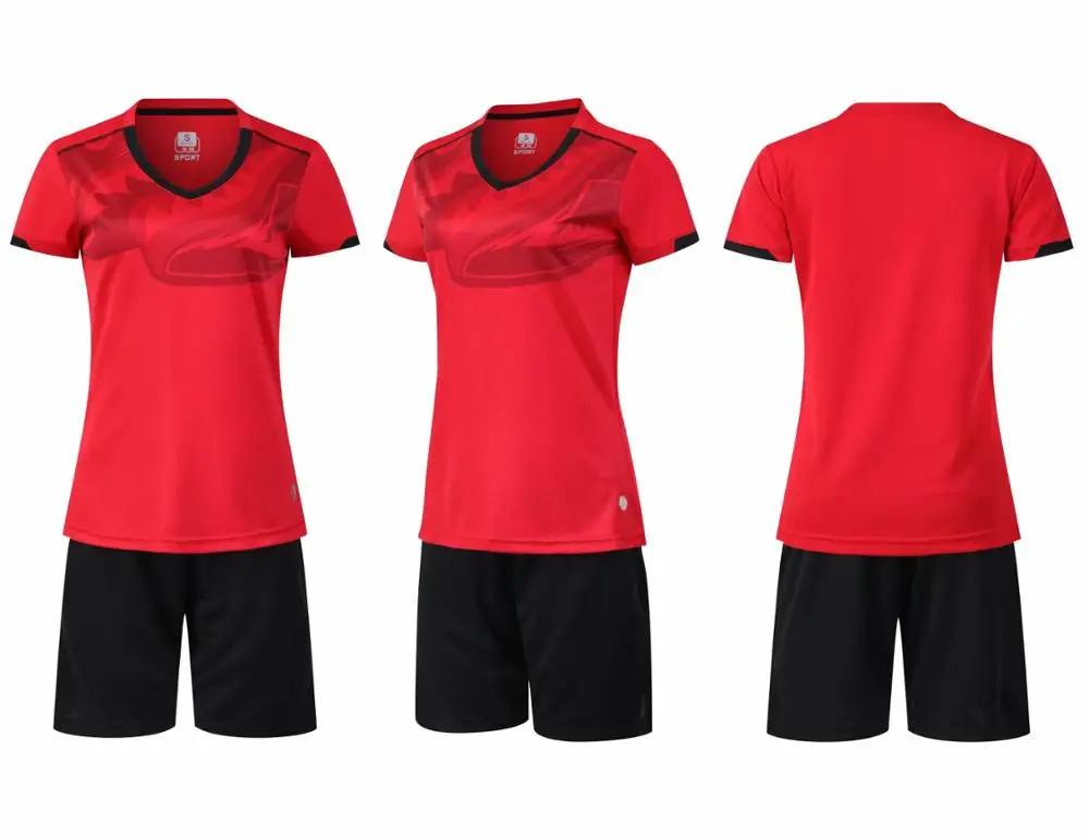 Women Female girl Soccer Jersey Set Football Jersey Tracksuit Soccer V neck Training Suit survetement Football Sport Uniform