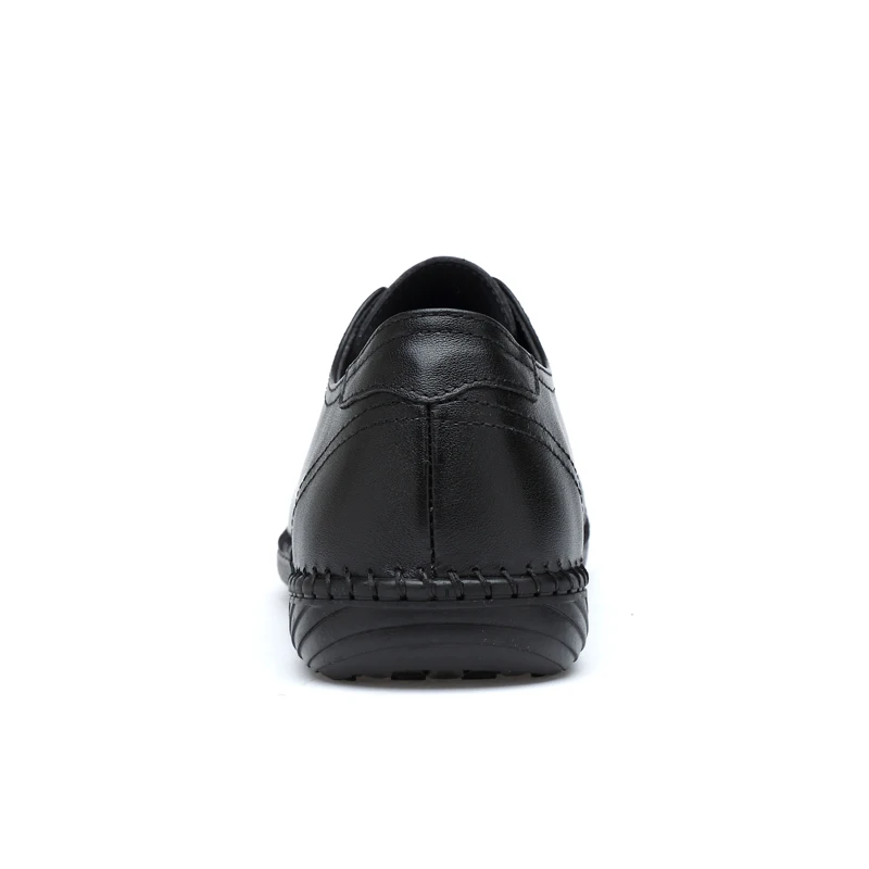Men Genuine Leather Casual Shoes Lightweight soft walking driving shoes Brand Men Flats Shoes Men outdoor sneaker*9818