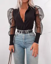 ^^Best Offers Ladies Puff Sleeve Blouses Blusas Autumn Button Long Sleeve Shirts Blouse Vintage Streetwear Ladies Tops Casual bluzki damskie ^^Best Offers Ladies Puff Sleeve Blouses Blusas Autumn Button Long Sleeve Shirts Blouse Vintage Streetwear Ladies Tops Casual bluzki damskie