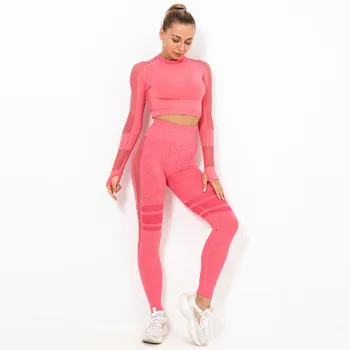 

Seamless Yoga Suit Hip Yoga Pants Sports High Waist Fitness Trousers Women's Tight Leggings Workout Clothes for Women