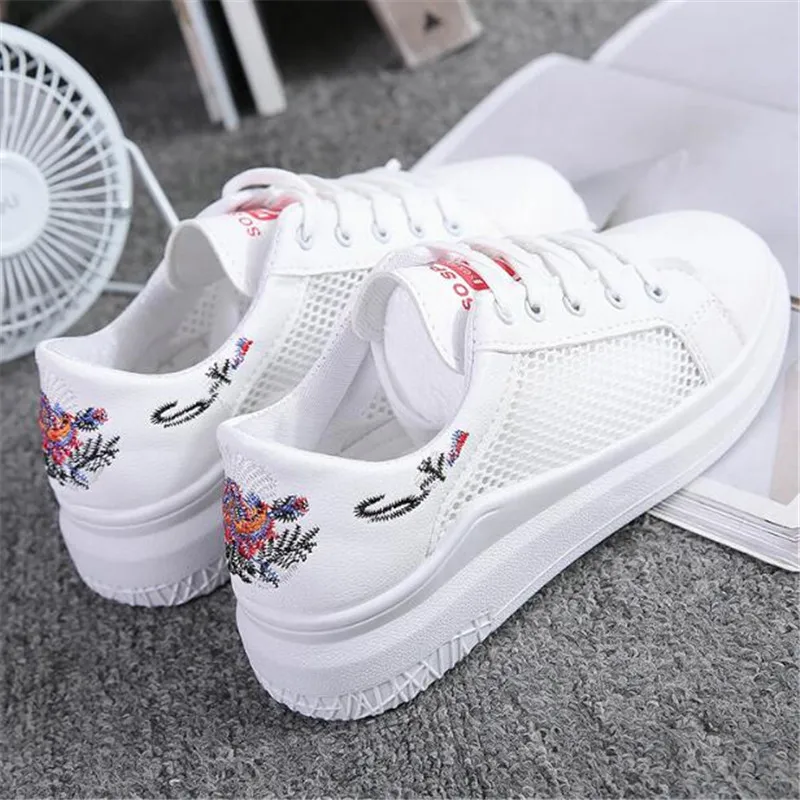 

Women's shoes 2018 spring summer new Superstar Sneakers women's shoes Harajuku wild white shoes mesh breathable casual shoe