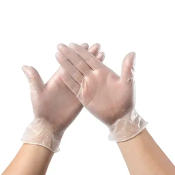 

100Pcs Boxed Disposable Powder-Free Pvc Gloves Disposable Dust-Free Gloves Dental Beauty Household Gloves