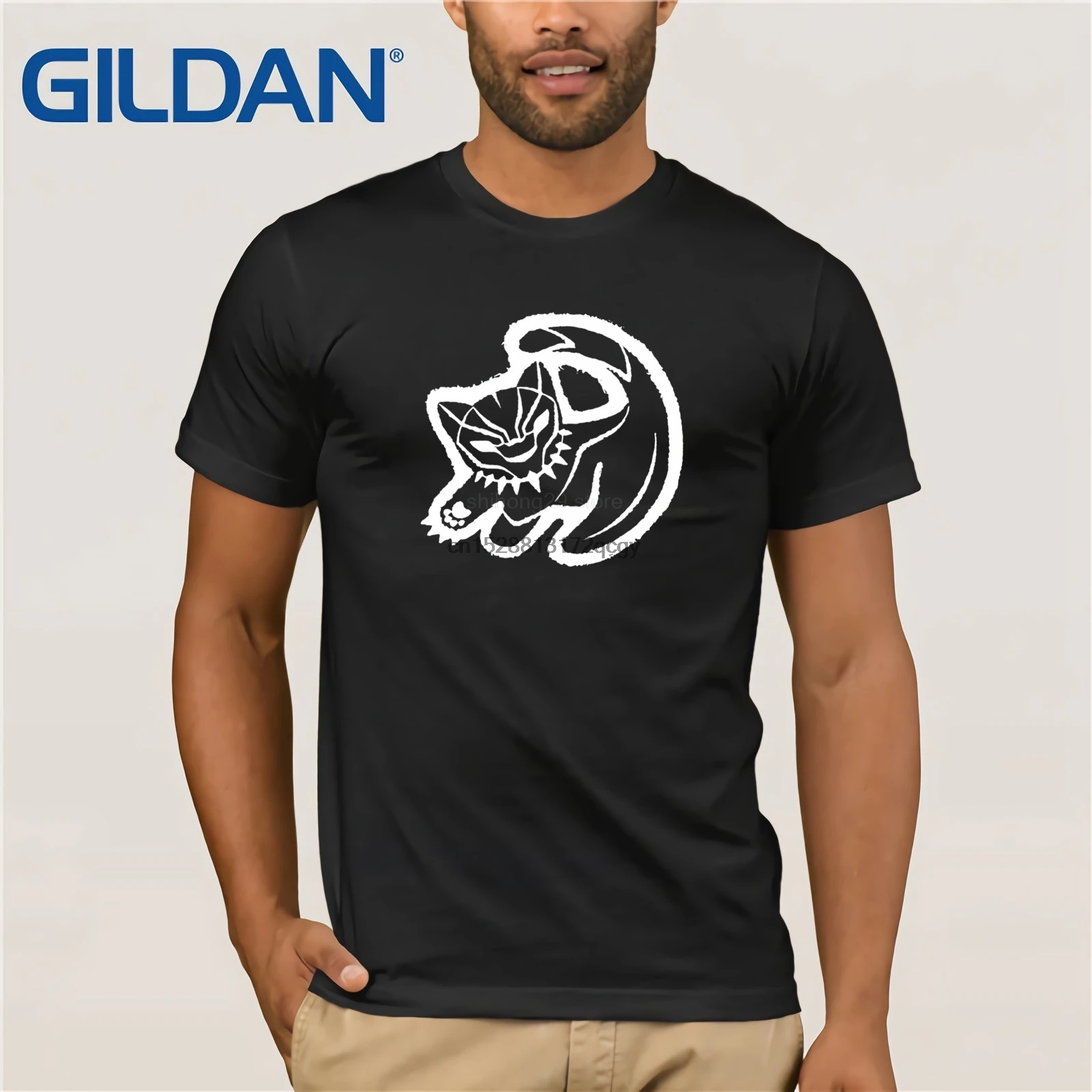 

Brand Black Panther Simba Cub Painting Crossover T-Shirts 2020 Summer Men Short Sleeve T-Shirt
