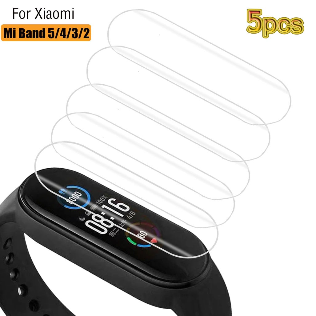 Защитные пленки для Xiaomi Mi Band 5 4 3 2 Защитная пленка Смарт часы браслет Miband