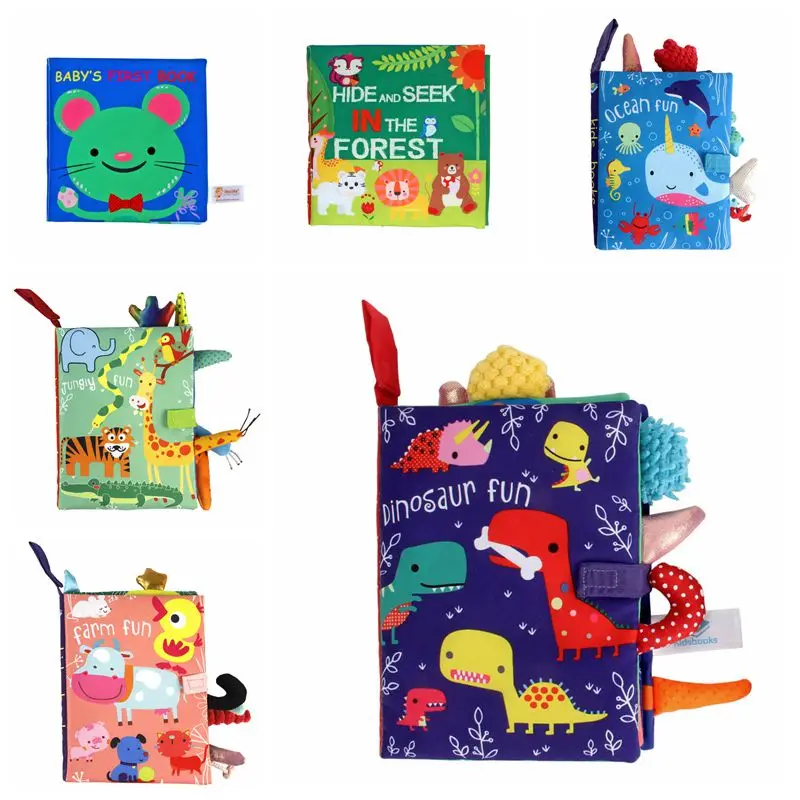 Cloth Books Baby Toys 0 12 Months Educational Toys From 0 Books For Babies Soft Book