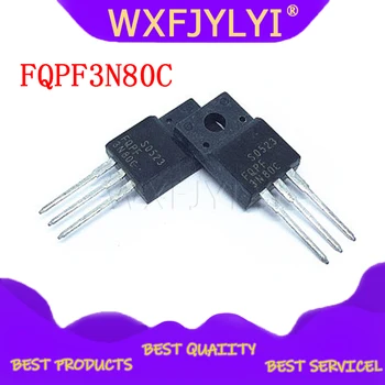 

10pcs/lot 3N80C FQPF3N80C original authentic TO-220F