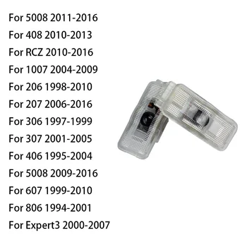 

2pcs LED Car Door Logo Projector Light Fit for Peugeot RCZ 5008 408 1007 206 306 Expert 3 806 607