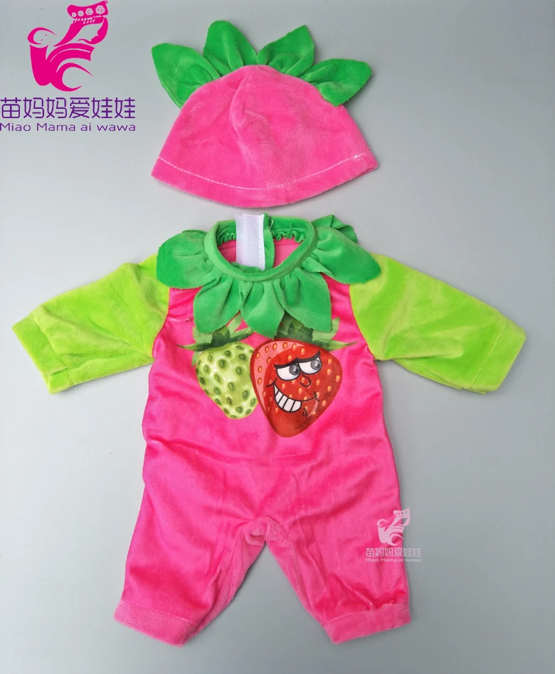 Фиолетовый мультяшный меховой зимний комплект одежды для 43 см, 18 дюймов, Детские кукольные наряды, также костюм для 18 дюймов, комбинезоны куклы для девочек - Цвет: A14