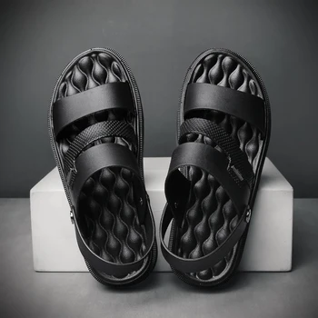 

Summer Beach Shoes Men's Sandal 2020 Outdoor Flip Folps Sneakers Men Sandals Shoes Soft Bottom Male Roman Sandalias Hombre