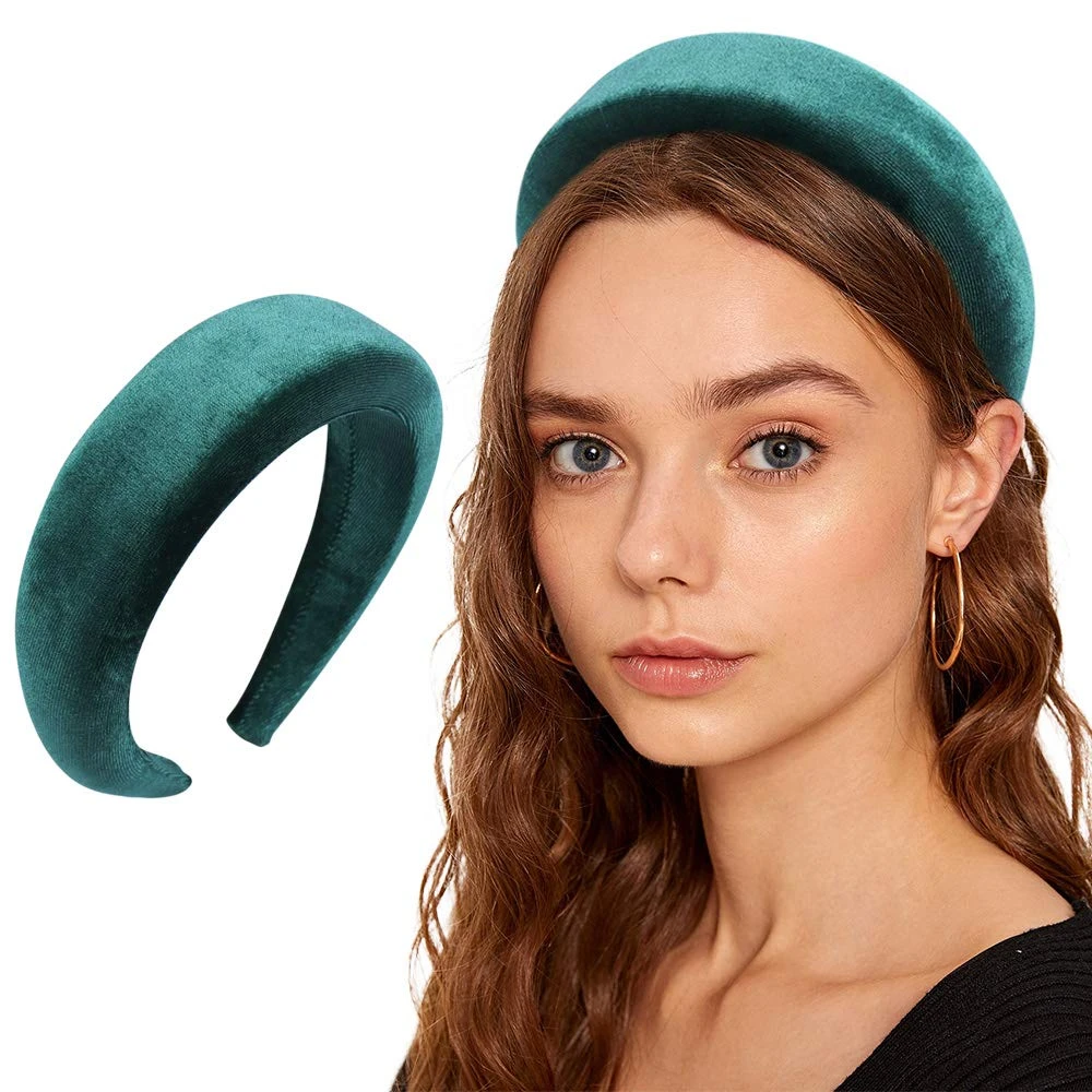 Women Padded Headband Sponge Hair Bands Velvet Hair Hoop Accessory