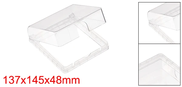 Clear 137x145x48mm Uxcell всепогодный выход крышка в использовании штепсельная розетка протектор для внутреннего использования s 137x145x48 мм прозрачный - Цвет: Clear 137x145x48mm