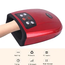 Heated Hand Massager Physiotherapy Equipment Pressotherapy Palm Massage Device Air Compression Finger Massager Apparatu