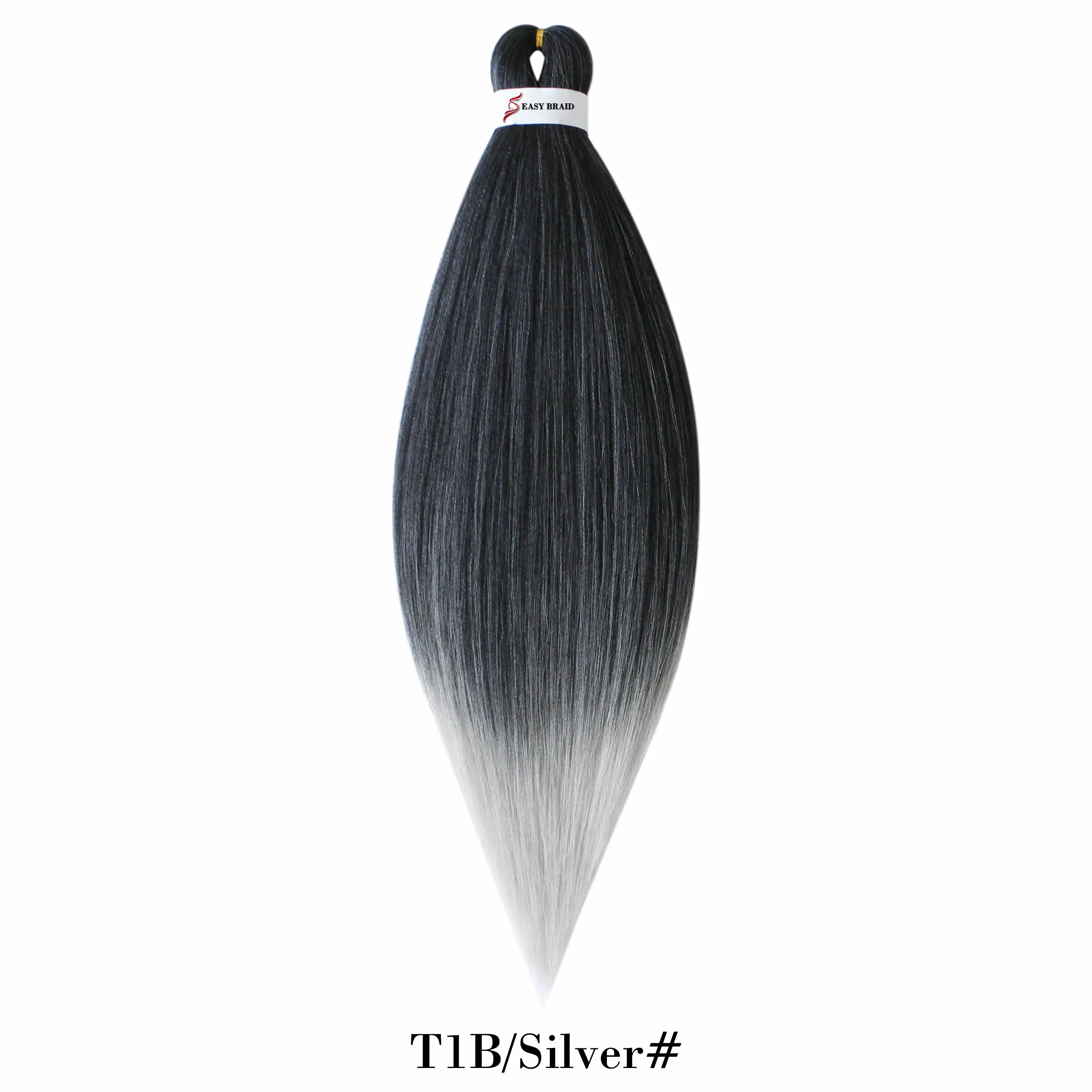 EZ косы низкая температура синтетического волокна плетение волос крючком косы наращивание волос африканские огромные легко косы - Цвет: T1B-YELLOW