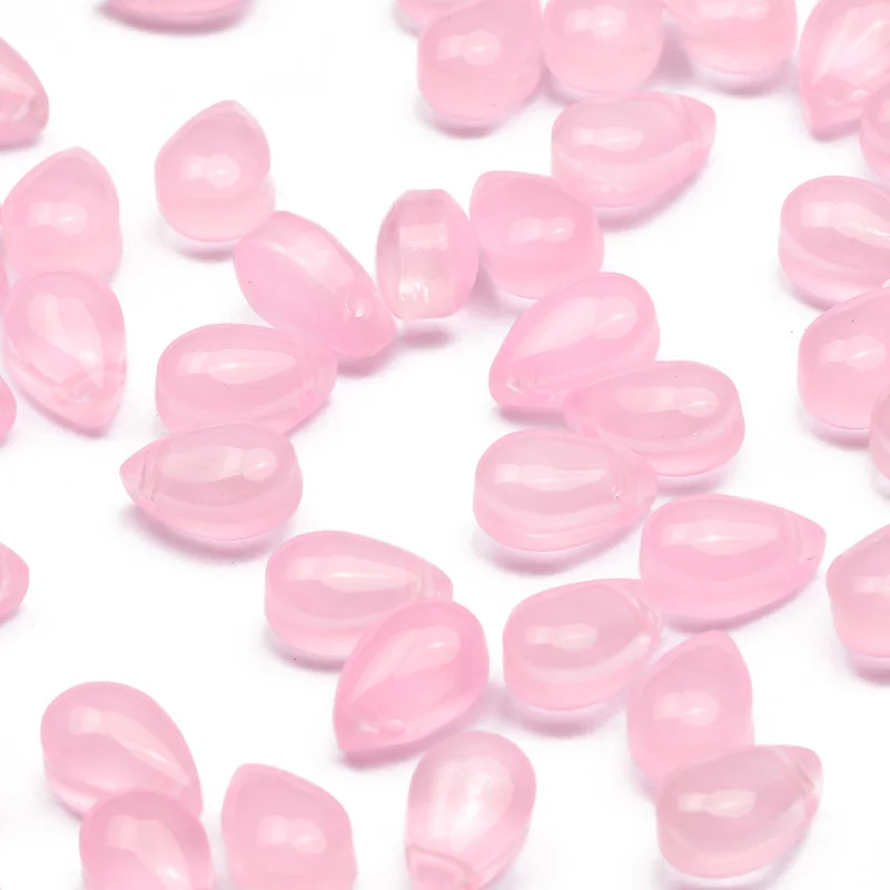 20-100pcs Colorful Mixed 6x9mm Drop Shape Loose Glass Spacer Beads For Jewelry Making DIY Necklace Bracelet Pendant Accessories 