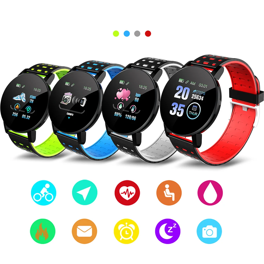 Smart Band Wristband Women Men Sport Fitness Tracker Watch Bluetooth 4.0 Bracelet for iPhone Android Windows Microsoft System