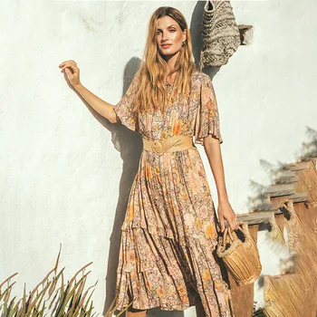 

Bath Exit Women Beach Plus Size Dress Outings For Coverup Dresses 2019 Print Products Cakes Malay Floral Acetate Fmzxg Swimming