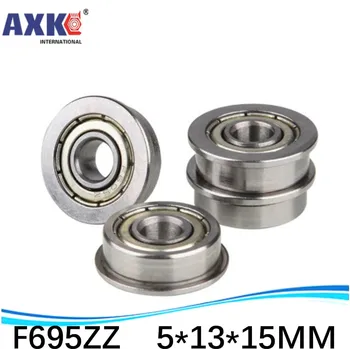 

10pcs stainless steel flange bushing ABEC-5 high quality ball bearing SF695zz SF695-zz SF695 SSF695ZZ 5*13*4*15*1mm