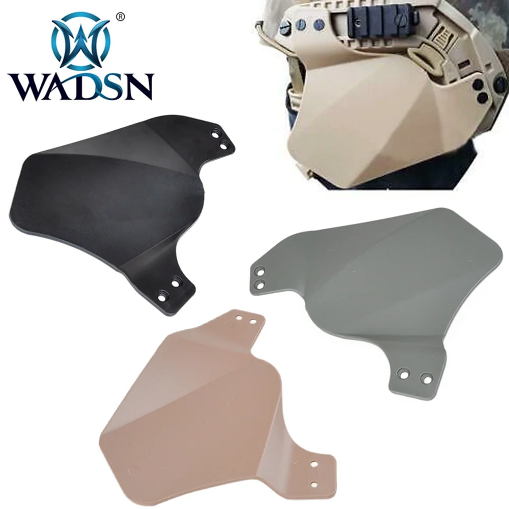 

WADSN Tactical Side Cover For Helmet Rail Airsoft Military Soft Rubber Material Two Ear Protection Covers Helmets Accessories