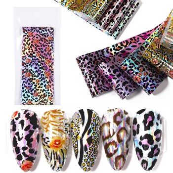 

16pcs Nail Foils Animal Grain Nail Art Transfer Sticker Slide Nail Art Decal DIY Nails Accessories Beautiful Transfer Sticker