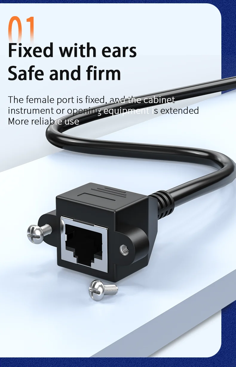 CAT6 Shielded Ethernet Extension Cable: 6 RJ45 Plugs to Jack, Gold-Plated Connectors for Router, Modem, TV, PC. Description Image.This Product Can Be Found With The Tag Names Cat6 ethernet extension cable, Computer Cables Connecting, Computer Peripherals, PC Hardware Cables Adapters