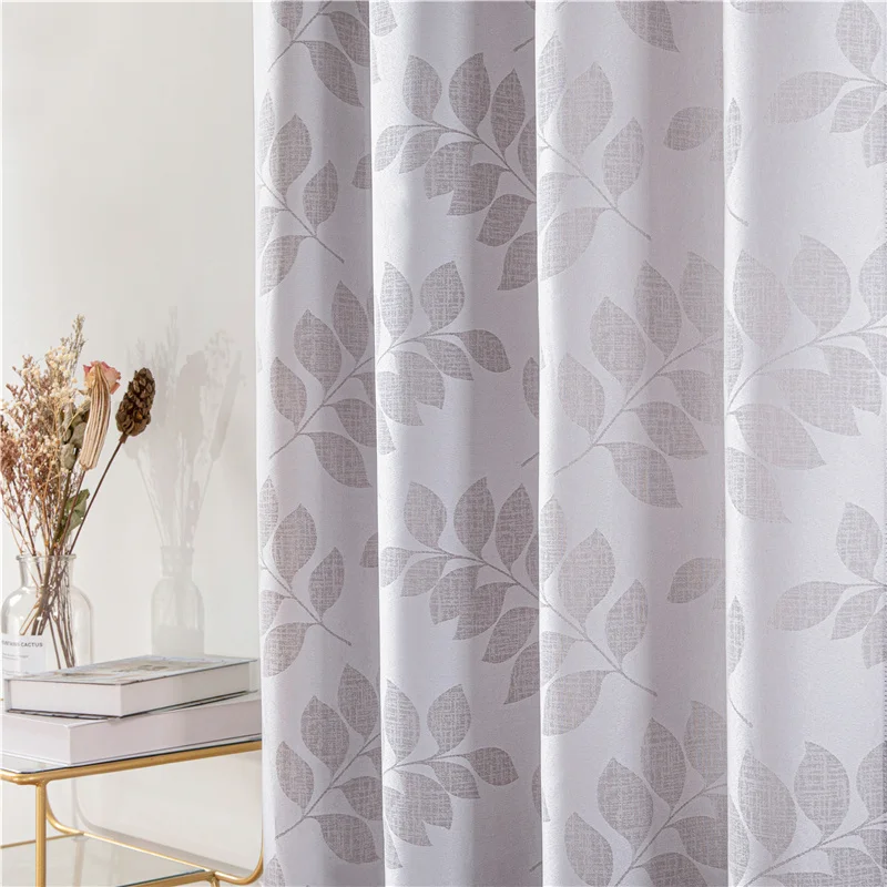 WOVEN CHENILLE JACQUARD LEAF SCROLL CHARCOAL TIEBACKS PAIR TO MATCH CURTAINS 