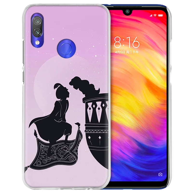 Чехол для Xiaomi Redmi Note 7 7A фотоаппаратов моментальной печати 7S 6 6A 5 Y3 K20 mi 8 до 9 лет CC9 CC9E A1 A2 A3 играть F1 Lite Pro Plus с персонажами из мультфильмов, с рисунком "Аладдин"