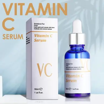 

30ml Facial Repair Skin Vitamin C Serum Liquid Freckle Anti-wrinkle Vc Face Serum Oil Fade Dark Spot Essence