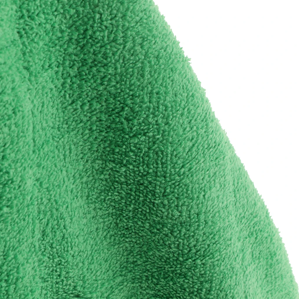 Soft Coral Fleece Towel Kitchen Wash Auto Car Home Cleaning Washable Cloth Blue 29.5 x 29cm