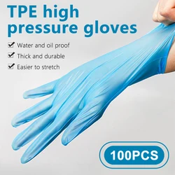 Gants de sécurité jetables en Nitrile, lot de 20 ou 100 pièces, étanches, antitraction, antistatiques, pour le travail, le nettoyage domestique et industriel 
