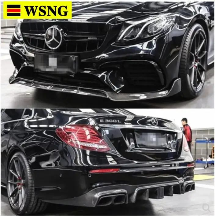 УГЛЕРОДНЫЙ диффузор для переднего бампера заднего с наконечниками выхлопных