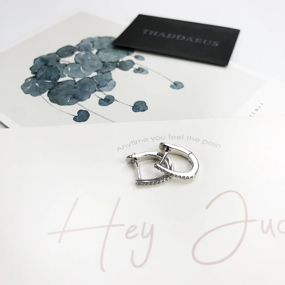 Серьги кольца на петлях Harp Creole классические модные ювелирные изделия Thomas Glam для