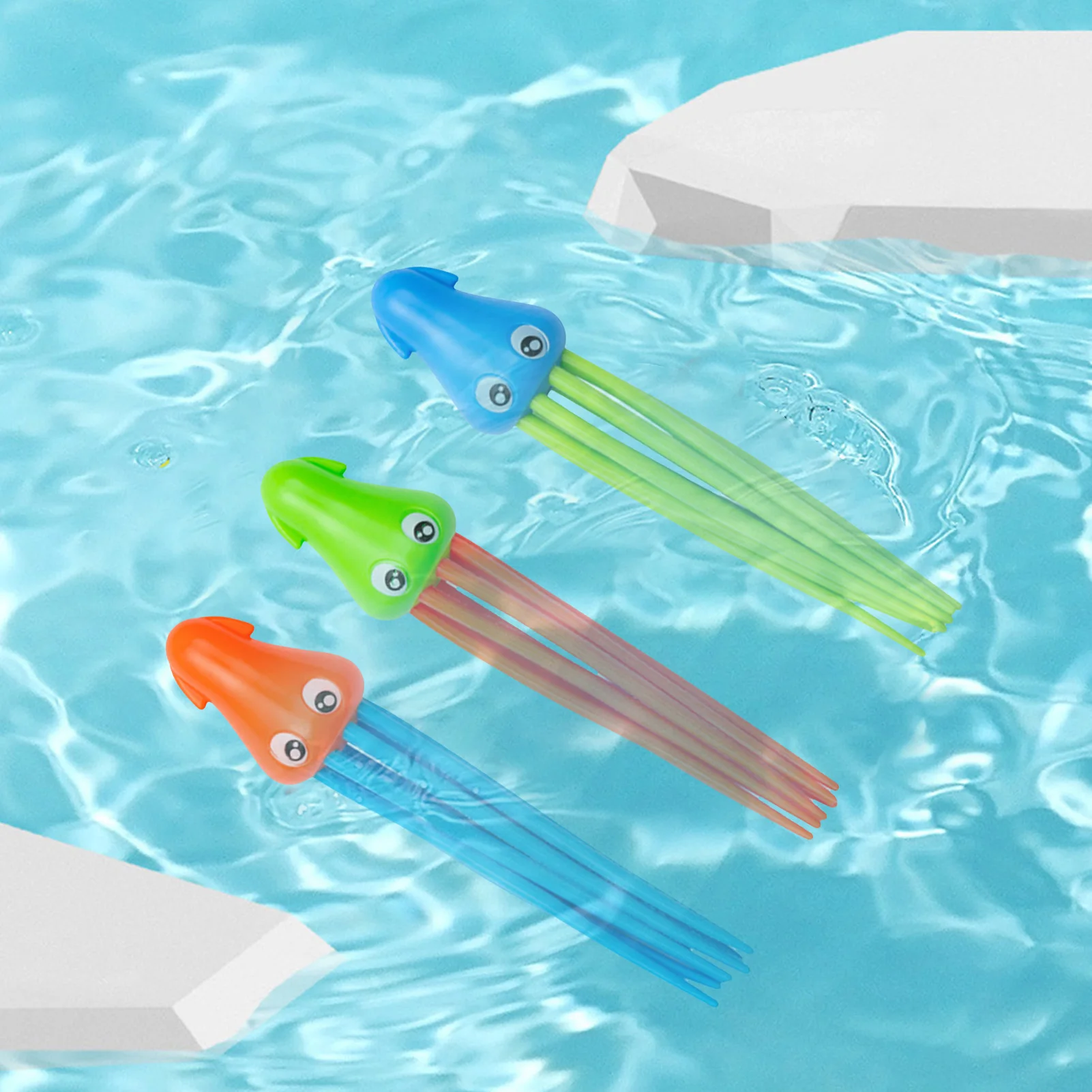 Children Swimming Octopus Pool Diving Toys Children Funny Octopus Play Water Toys Underwater Training Fun Bath