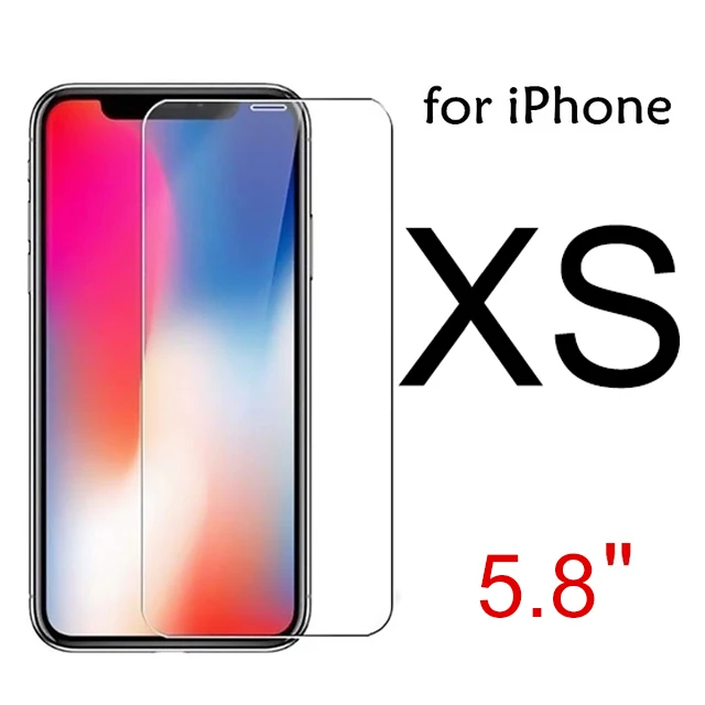 2 шт переднее закаленное стекло для iPhone 5 5S 5C SE Защитная пленка для экрана чехол для iPhone 6 6S 7 8 Plus X XR XS MAX защитное стекло - Цвет: for iPhone XS