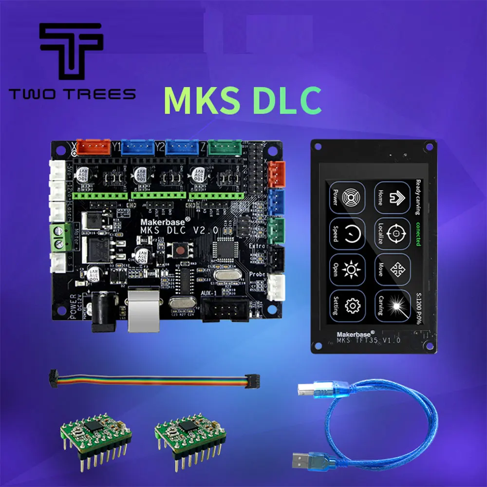 Makerbase MKS DLC V2.0 GRBL автономный лазер CNC плата управления TFT35 TFT24 сенсорный экран