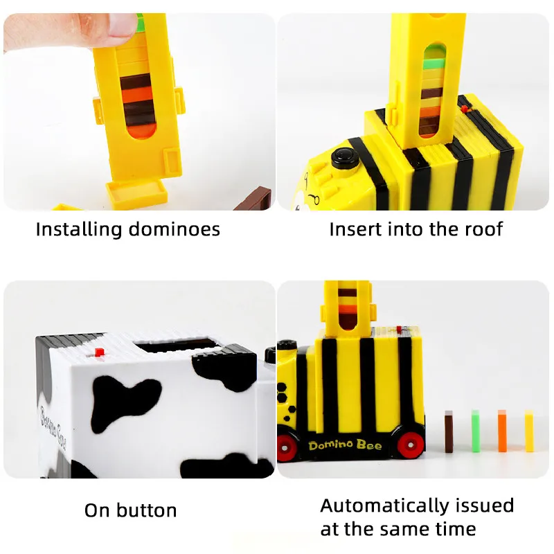 105 шт DIY домино игрушка поезд игрушки пластик дети Дети домино игровые блоки собранные развивающие игрушки подарок на день рождения Рождество
